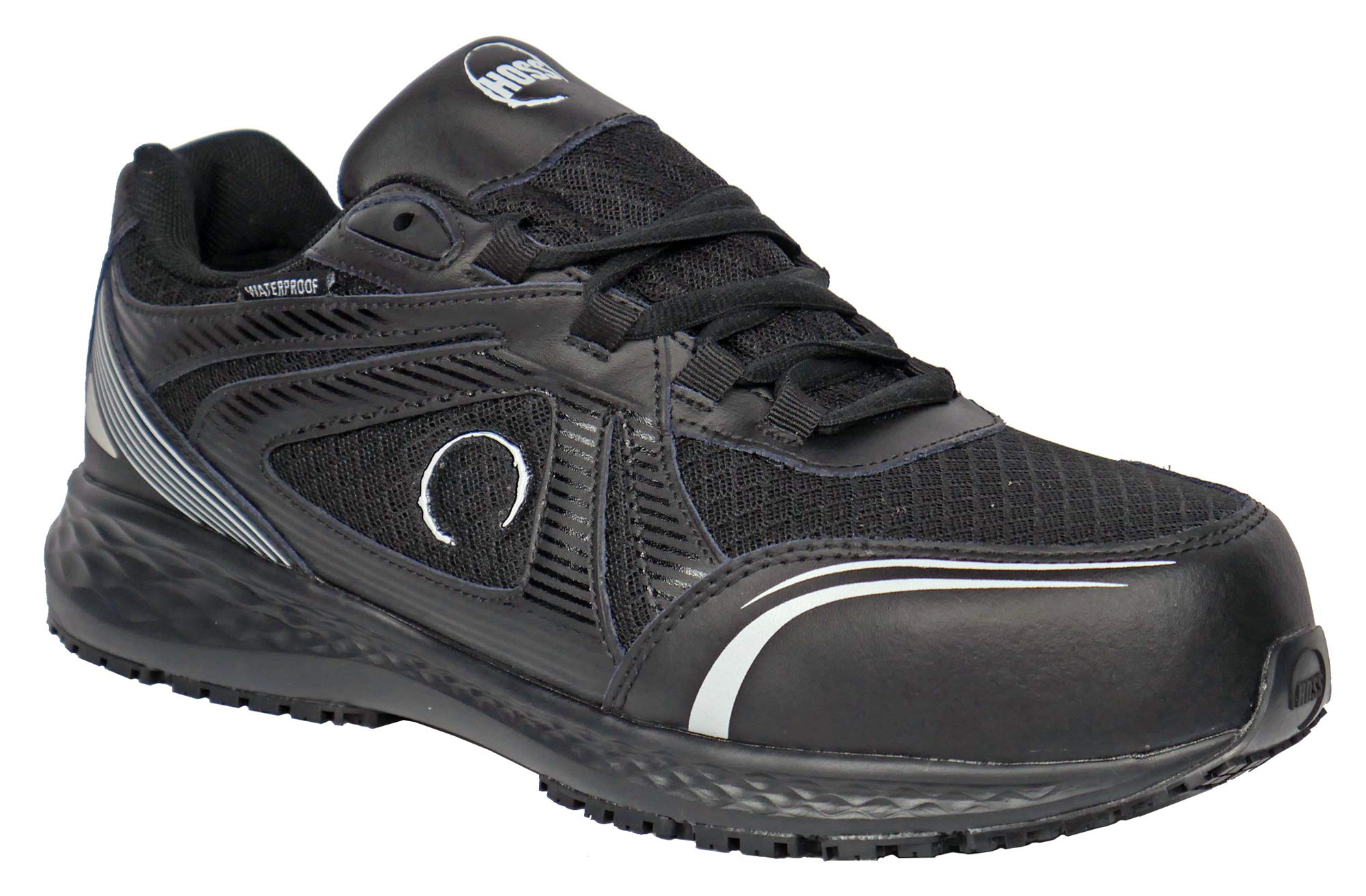 Men's Reno Industrial Work Shoes - Black, Size 10.5 Wide | Durable Safety Boots for Construction, Warehouse & Heavy Duty Jobs