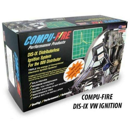 Compufire 11100-Y DIS-IX VW Ignition System with Yellow Spark Plug Wires - High Performance Upgrade for VW Beetle, Golf, Jetta - Perfect for Racing & Street Performance