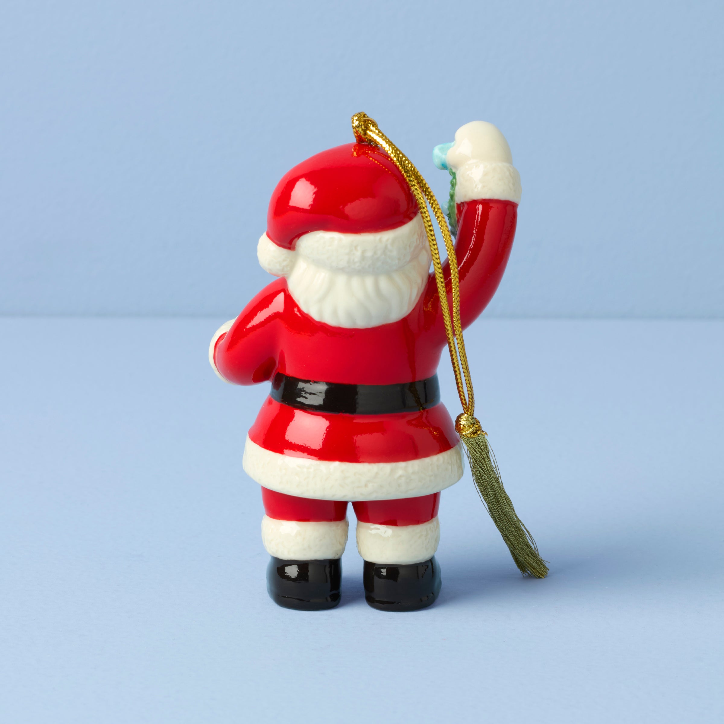 2025 Santa with Mistletoe Christmas Ornament - Festive Holiday Tree Decoration for Xmas Party & Home Decor