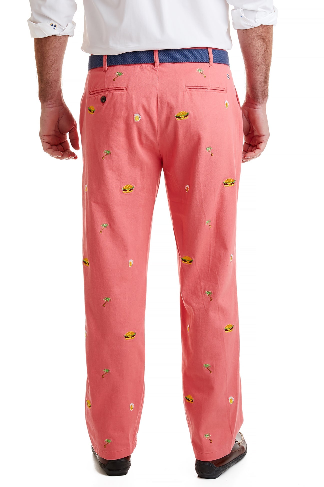 Stretch Twill Harbor Pant in Sunset Coral - Comfortable & Stylish Women's Trousers for Work, Travel & Casual Wear