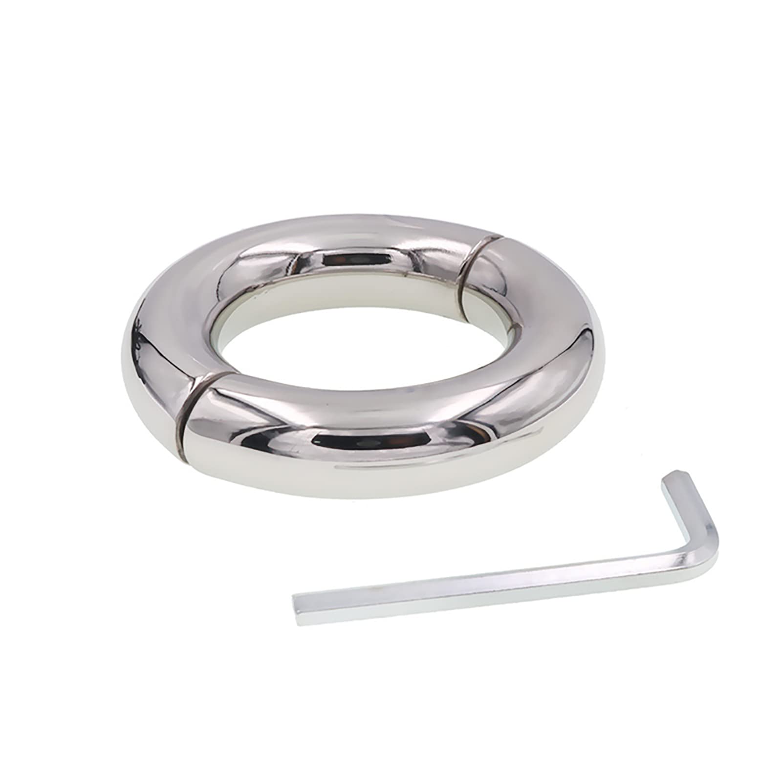 Premium Metal Penis Ring for Men - Cock Ring & Testicle Ring Set, Adult Sex Toy for Couples & Solo Pleasure (3.3cm/1.3in) - Enhance Erections & Intimacy in Bedroom Play