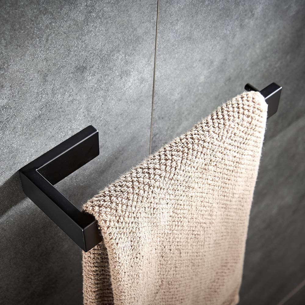 Wall Mounted Toilet Paper Holder and Towel Ring Set - 2-Piece Bathroom Hardware for Modern Homes | Perfect for Small Bathrooms & Powder Rooms