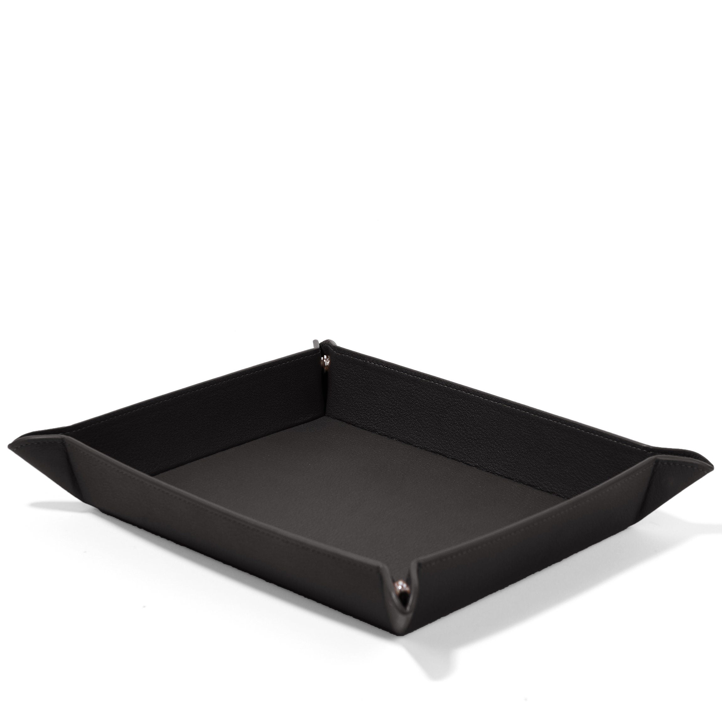 Black Onyx Rectangle Valet Tray - Stylish Organizer for Keys, Wallet & Jewelry | Perfect for Entryway, Dresser & Nightstand