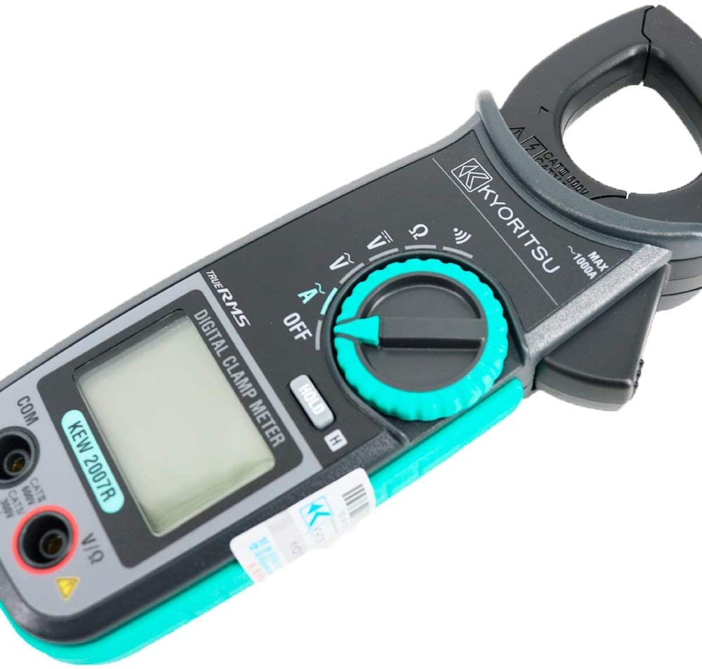 KYORITSU 2007R Digital AC Clamp Meter - True RMS Clamp Tester with Safety Jaw for Accurate Electrical Measurements | Ideal for Electricians, HVAC Technicians & Industrial Maintenance