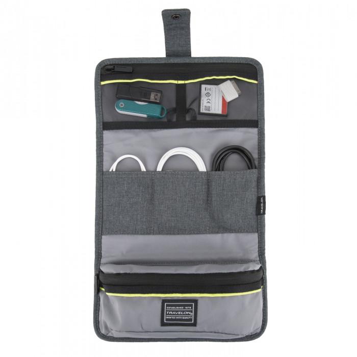 Travelon Urban Tech Accessory Organizer - Compact Travel Electronics Pouch for Phones, Cables & Chargers - Perfect for Business Trips & Daily Commute