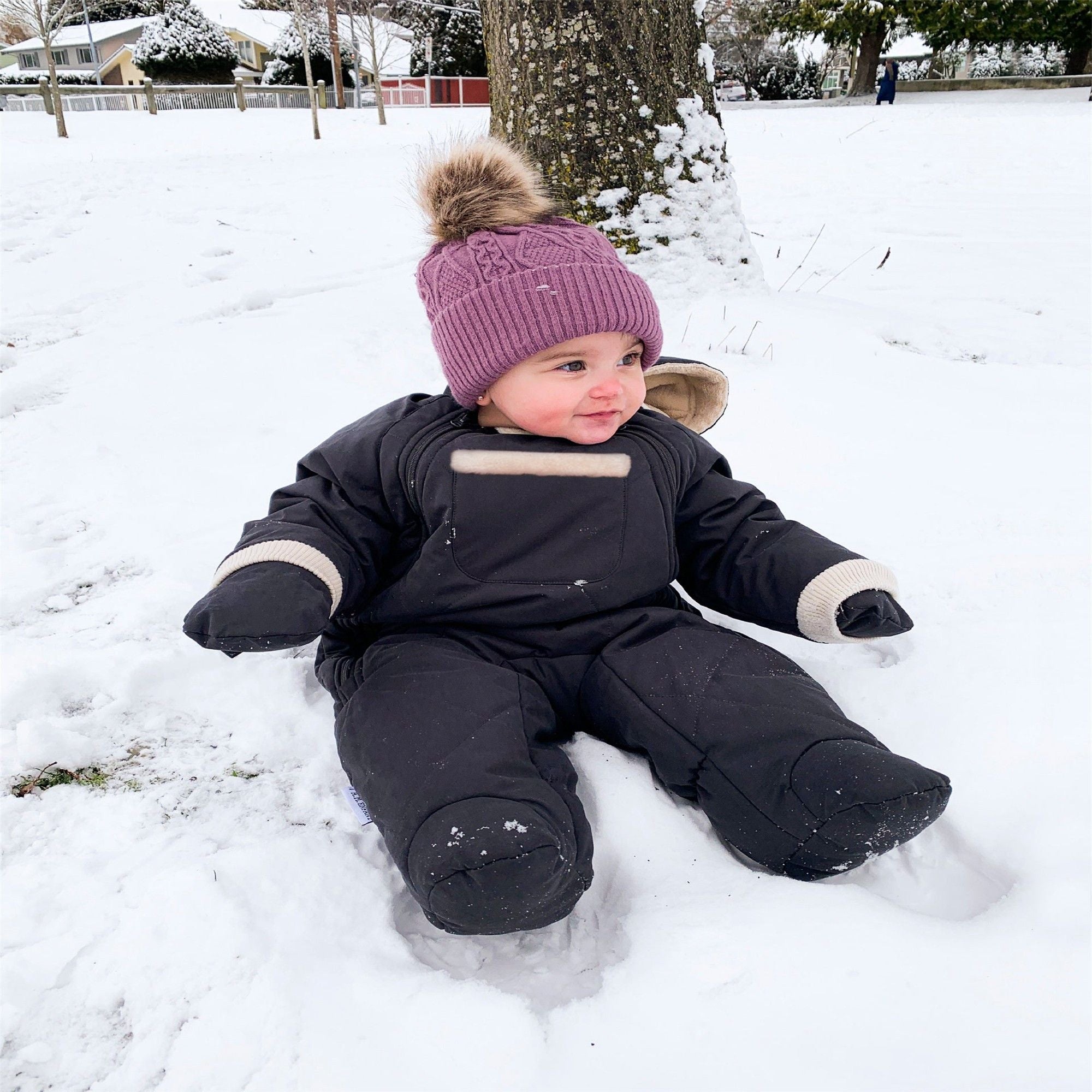 7AM Enfant Benji Plush Snow Jumpsuit - Warm Winter Baby Snowsuit for Boys & Girls - Waterproof & Insulated for Outdoor Play, Snowboarding & Sledding