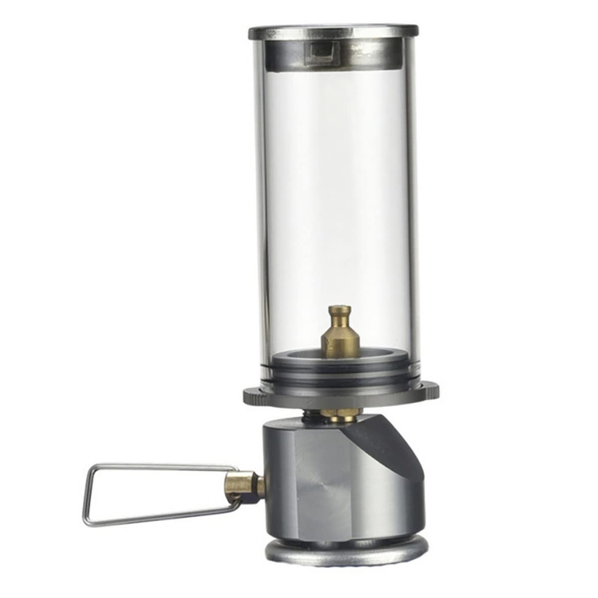 BRS-55 Portable Gas Camping Lantern - Rechargeable Outdoor Tent Light for Hiking, Backpacking & Emergency Use - Bright LED Candle Flame Light for Camping Gear, Power Outages & Nighttime Adventures
