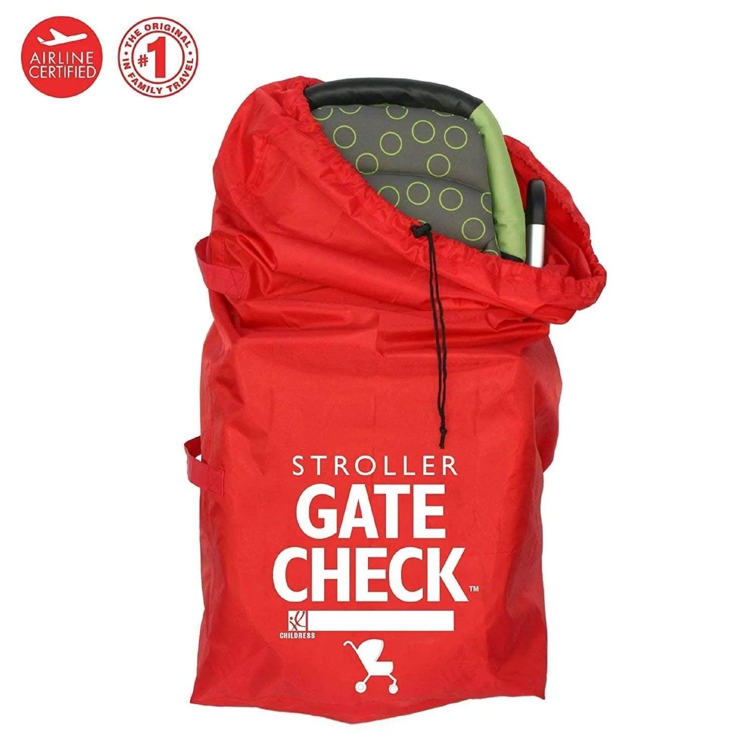 J.L. Childress® Air Travel Bag for Standard & Double Strollers - Durable Protective Cover for Airplane & Car Travel - Perfect for Family Vacations & Airport Use