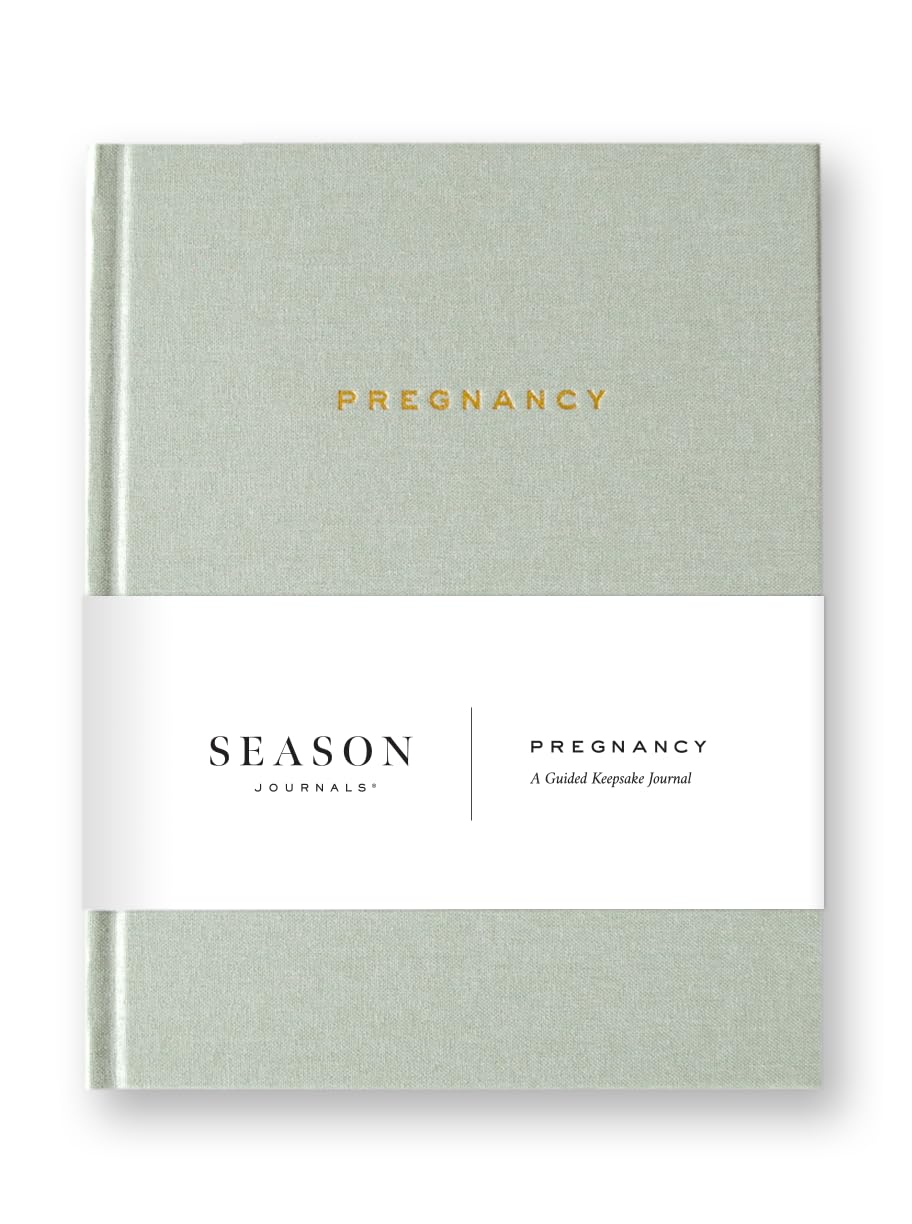**Pregnancy Journal for Mom & Dad - Hardcover Linen Keepsake Memory Book, Weekly Pregnancy Planner & Guided Journal for New Parents - Perfect for Baby Shower Gifts & Cherishing Pregnancy Moments by Season Journals**