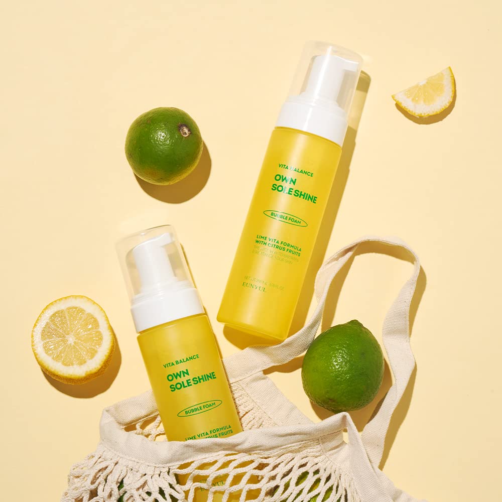 EUNYUL Vita Lime Skincare Set - Korean Facial Cleanser, Serum & Toner Pad for Brightening & Hydration | Perfect for Daily Skincare Routine & Glowing Skin