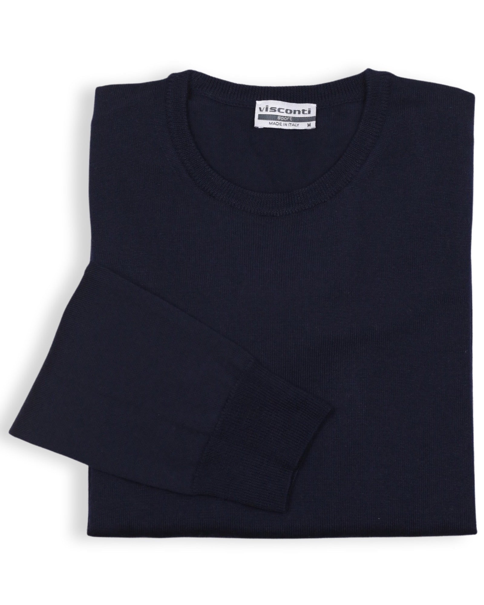 Premium Merino Wool Crew Neck Sweater for Men & Women - Soft, Warm & Breathable Winter Pullover - Navy Blue - Perfect for Casual Wear, Office & Outdoor Activities