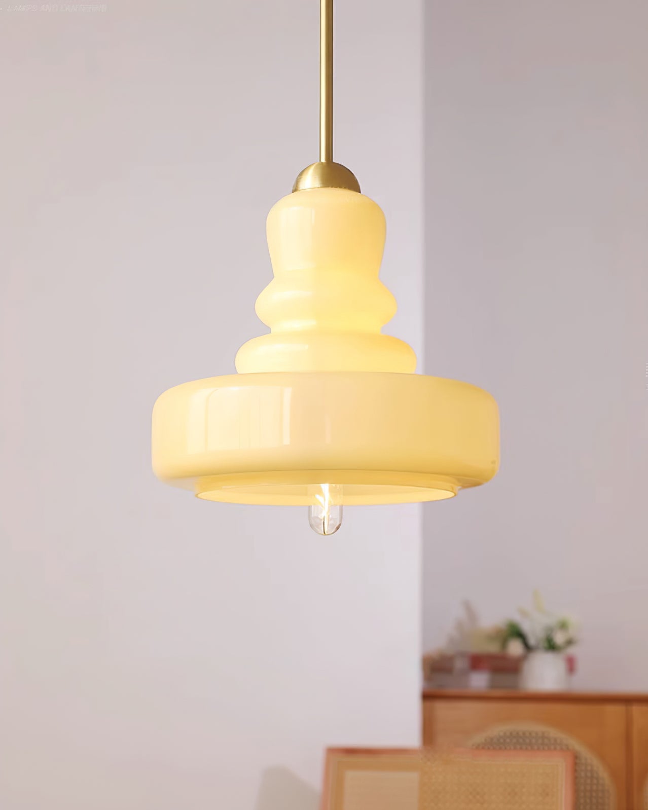 Modern Putzer Pendant Light - Industrial Style Hanging Lamp for Kitchen Island, Dining Room & Bedroom Lighting - Adjustable Height Ceiling Fixture with Vintage Edison Bulbs