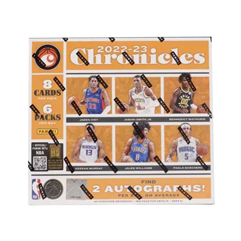 2022-2023 Panini Chronicles Basketball Hobby Box - Premium Trading Cards Collection for NBA Fans, Perfect for Collectors, Investors and Fantasy Sports Enthusiasts