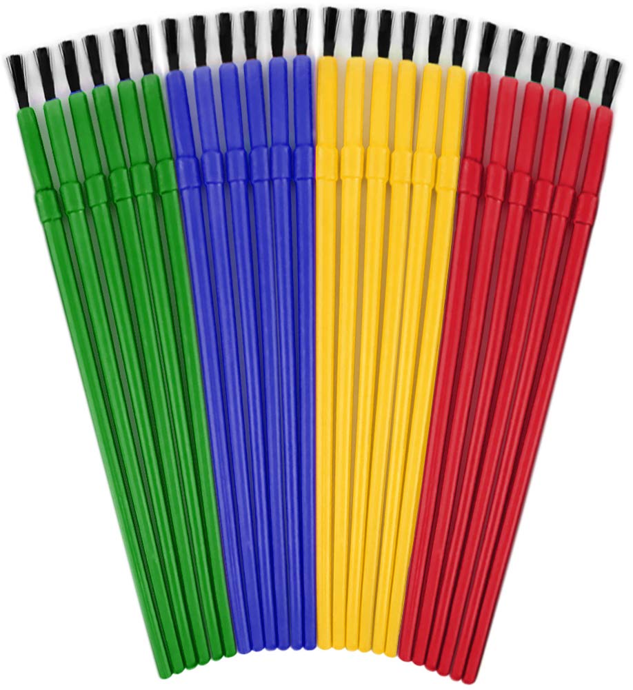 **24-Piece Kids Paint Brush Set - Bulk Watercolor & Craft Brushes for Toddlers, Artists & Art Parties | Non-Toxic Art Supplies for Classroom, DIY & Home Painting Projects**    *(Note: This optimized title includes SEO keywords like 