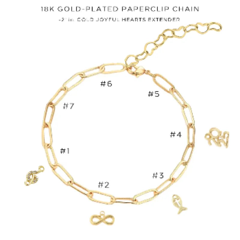 Charm Bracelet with Assorted Charms - Adjustable & Stylish Jewelry for Women - Perfect for Gifts, Parties & Everyday Wear