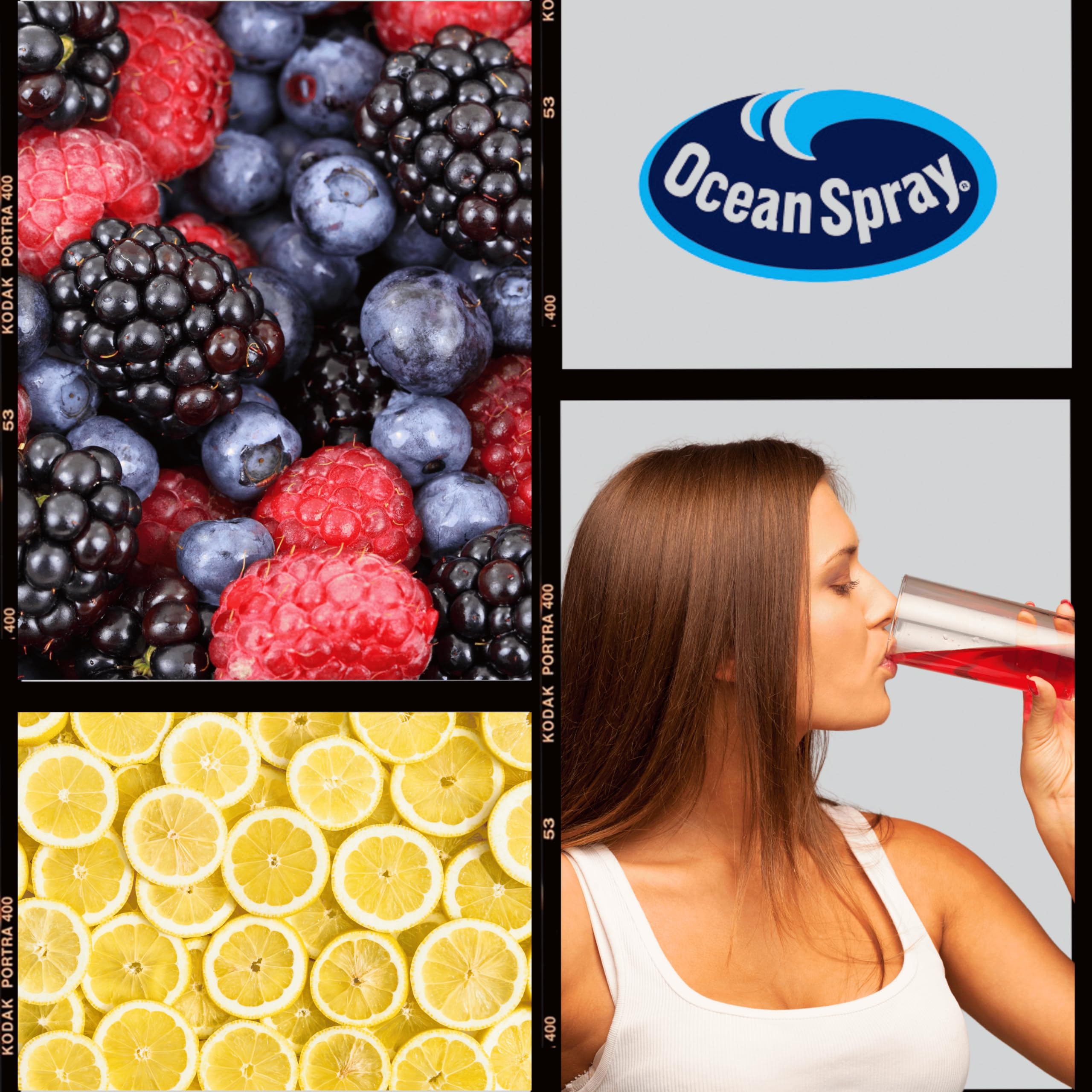 Ocean Spray Suntime Funtime Faves Variety Pack - 10 Fl Oz Juice Drink Bottles (Pack of 10 with Straws) - Refreshing Fruit Flavors for Picnics, BBQs & Summer Parties - By Drinkolin