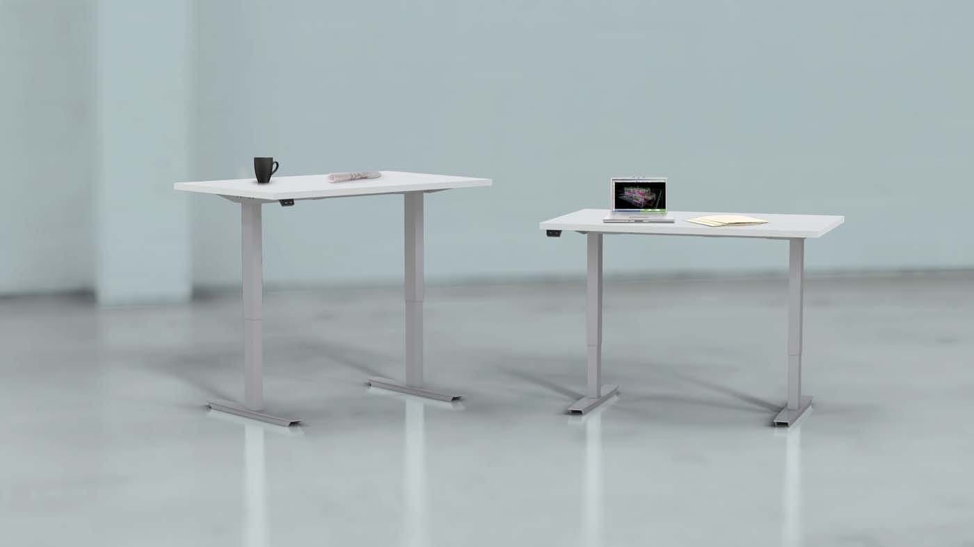 Safco Mayline ML Series 72x30 Height Adjustable Work Table - White Office Desk for Standing & Sitting [5223072H5PA] - Perfect for Home Office, Conference Rooms & Workspaces