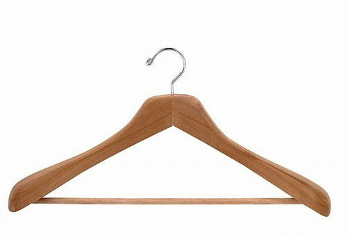 Premium Cedar Wood Suit Hangers for Men - Natural Aromatic Closet Organizers - Perfect for Dress Shirts, Jackets & Coats - Luxury Wardrobe Essentials for Home & Office