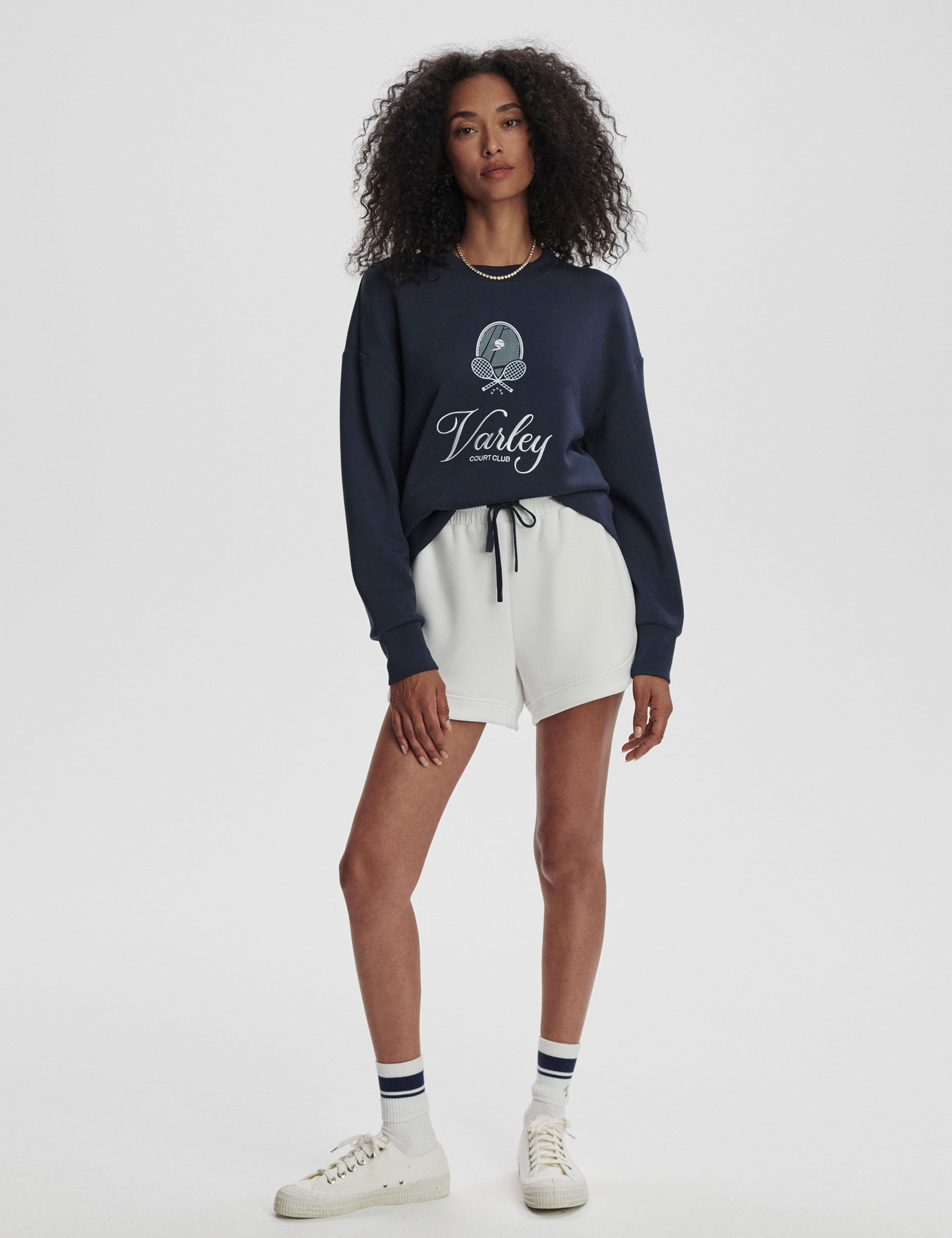 Rasco Namesake Sweatshirt - Navy & White Color Block Pullover for Men & Women | Casual Wear, Gym, Lounge, Street Style Fashion