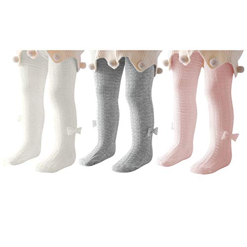 F White, Light Grey, Pink With Bow