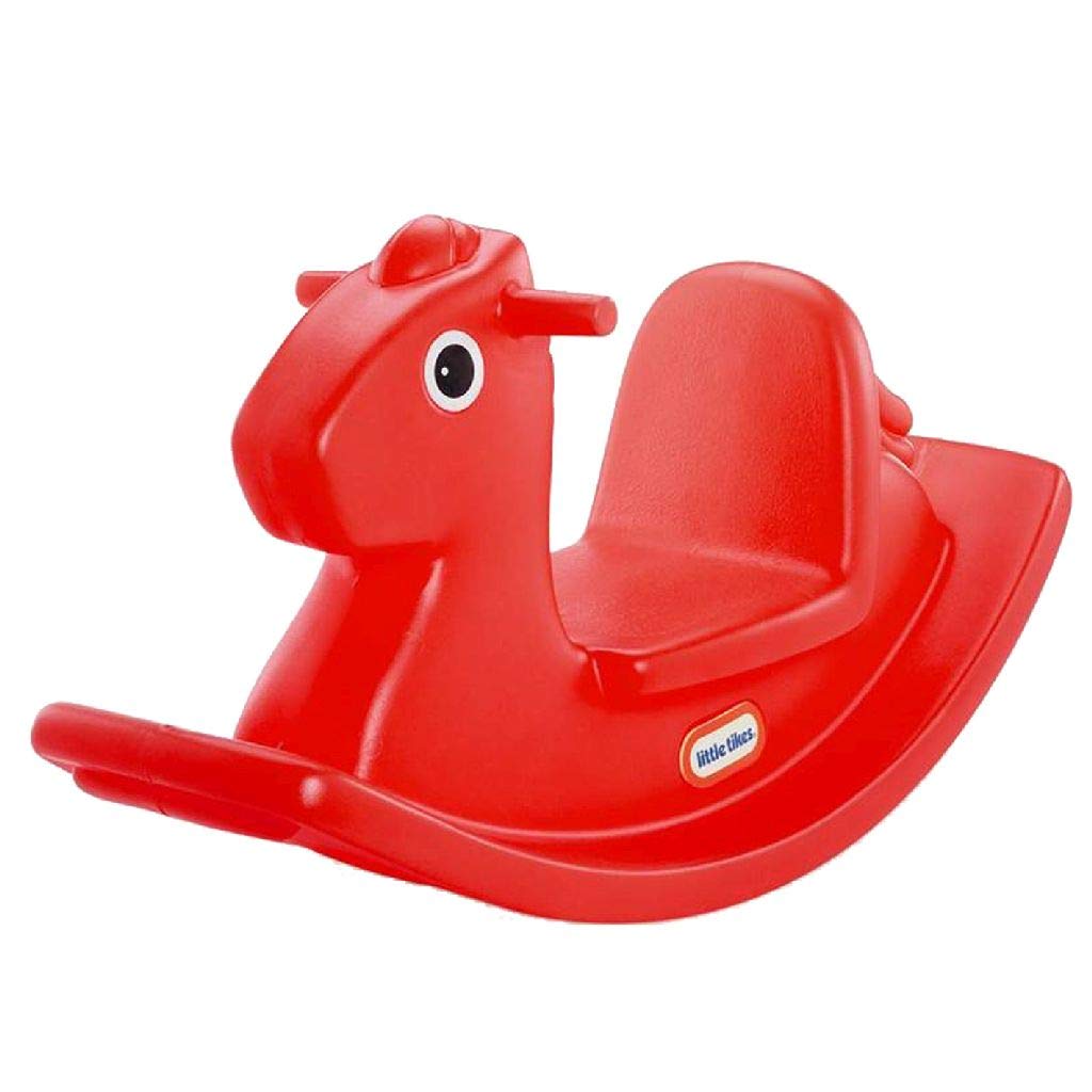 Little Tikes Rocking Horse - Active Play Toy for Toddlers & Kids - Easy-Grip Handles & Stable Seat for Safety - Durable Construction - Red - Perfect for Indoor Playrooms, Daycares & Backyard Fun