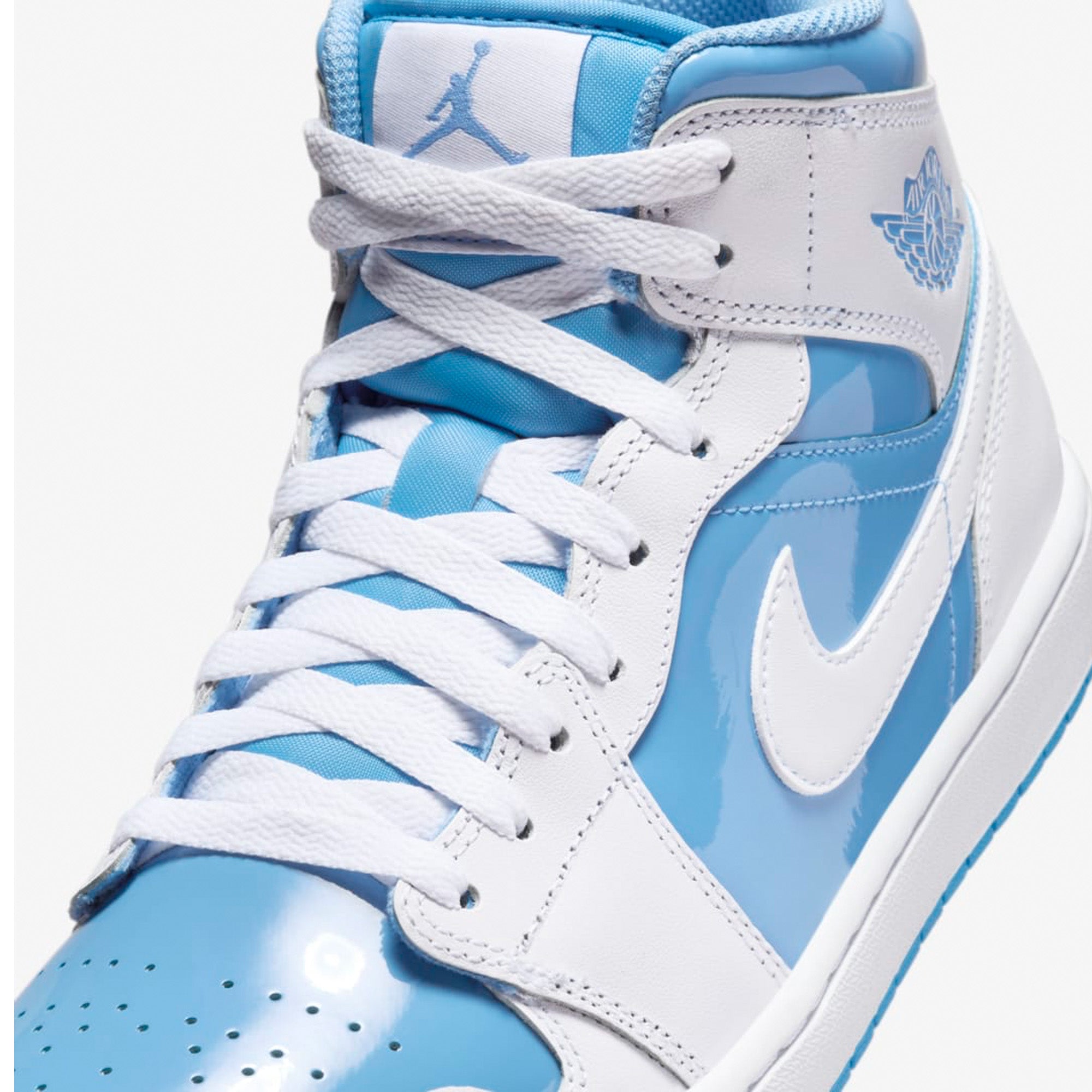 Air Jordan 1 Mid 'Legend Blue' Sneakers (2024) - Men's Basketball Shoes for Casual Wear & Street Style