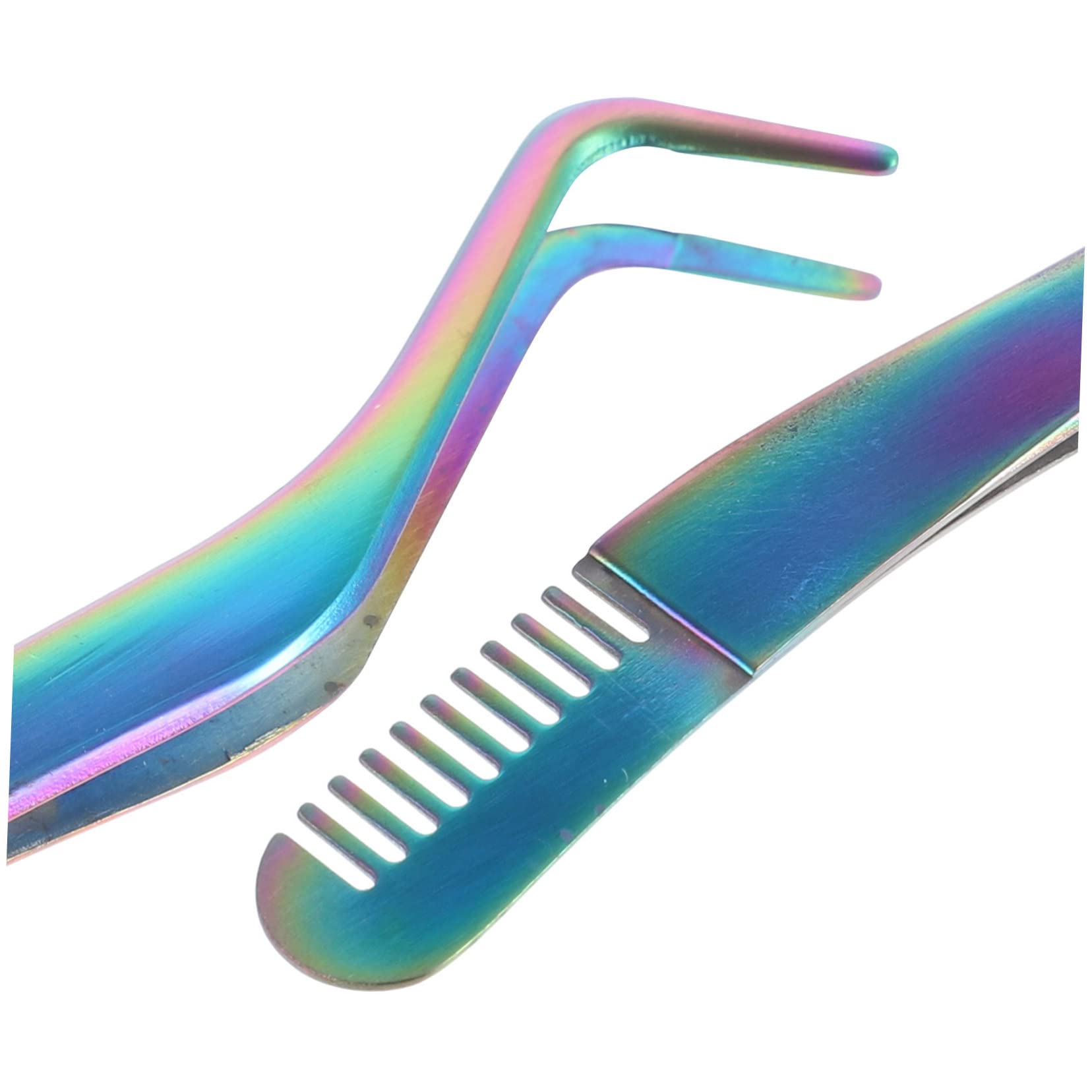 Professional Stainless Steel Lash Tweezers Set - Eyelash Applicator & Comb for Perfect Extensions | Ideal for Makeup Artists & Beginners | Salon, Home Use & DIY Beauty