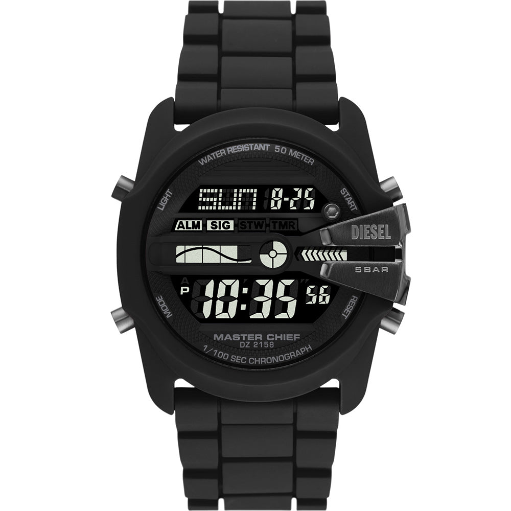 Diesel DZ2158 Master Chief Digital Watch for Men - Stylish Waterproof Chronograph with Date Display - Perfect for Casual Wear, Outdoor Adventures & Everyday Use