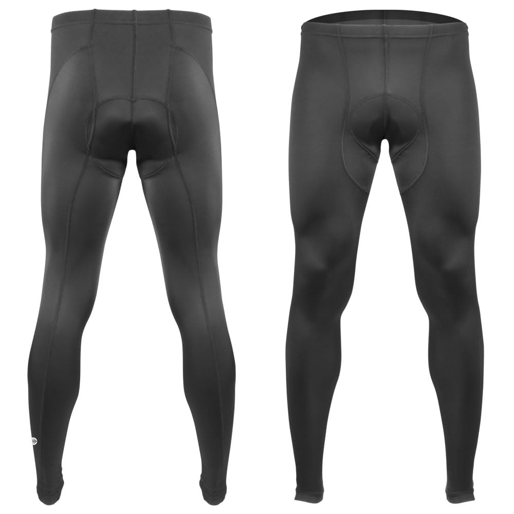 Men's Triumph Padded Cycling Tights - High Performance Compression Spandex Bike Shorts for Road & Mountain Biking - Breathable & Moisture Wicking - Made in USA - Perfect for Long Distance Cycling & Training
