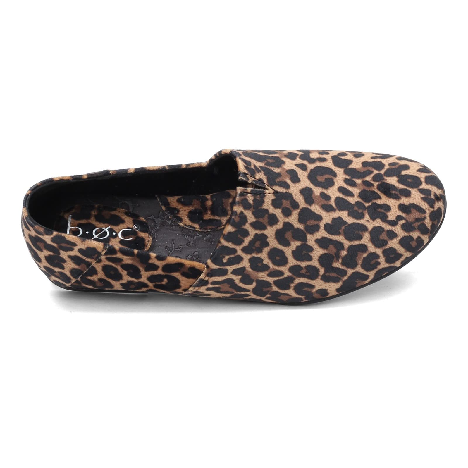 B.O.C. Women's Suree Animal Print Slip-On Loafers - Tan Size 8 Medium (B,M) | Comfortable Casual Shoes for Work, Travel & Everyday Wear