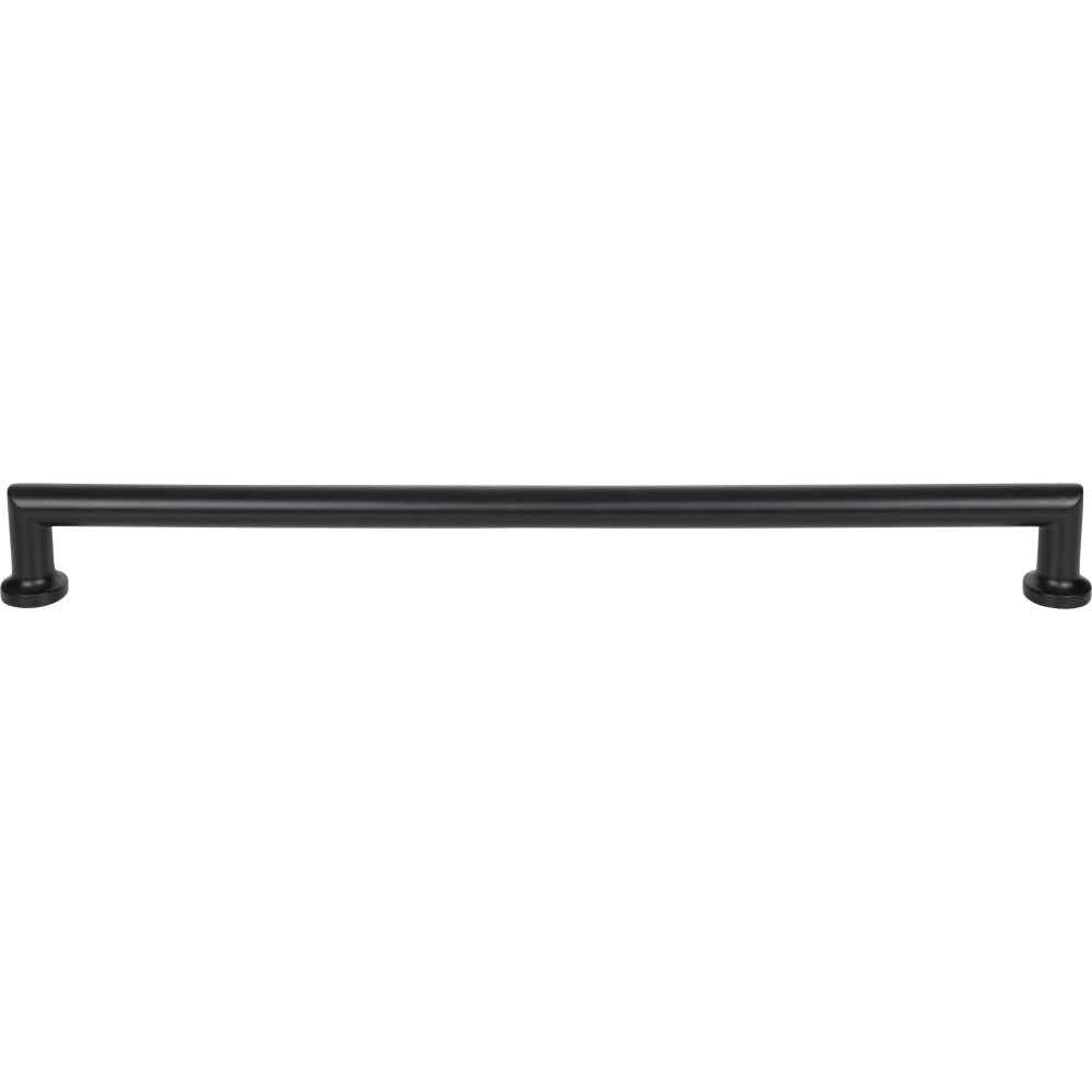Top Knobs Morris 18-Inch Appliance Pull in Flat Black - Perfect for Kitchen Cabinets, Drawers & Modern Home Appliances