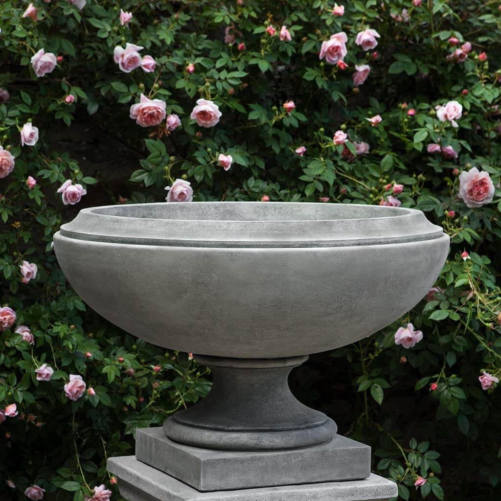 Campania International Jensen Large Urn - Classic Garden Planter & Outdoor Decor for Patio, Porch, and Landscaping
