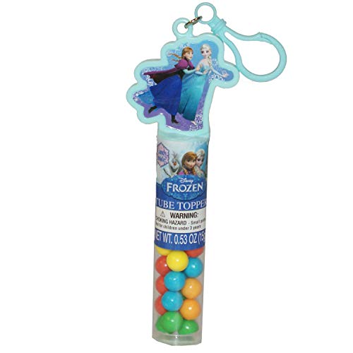 Frozen Clip-On Tube Topper with Candy - Fun Frozen-Themed Drink Accessory for Kids' Parties, Movie Nights & Birthday Celebrations