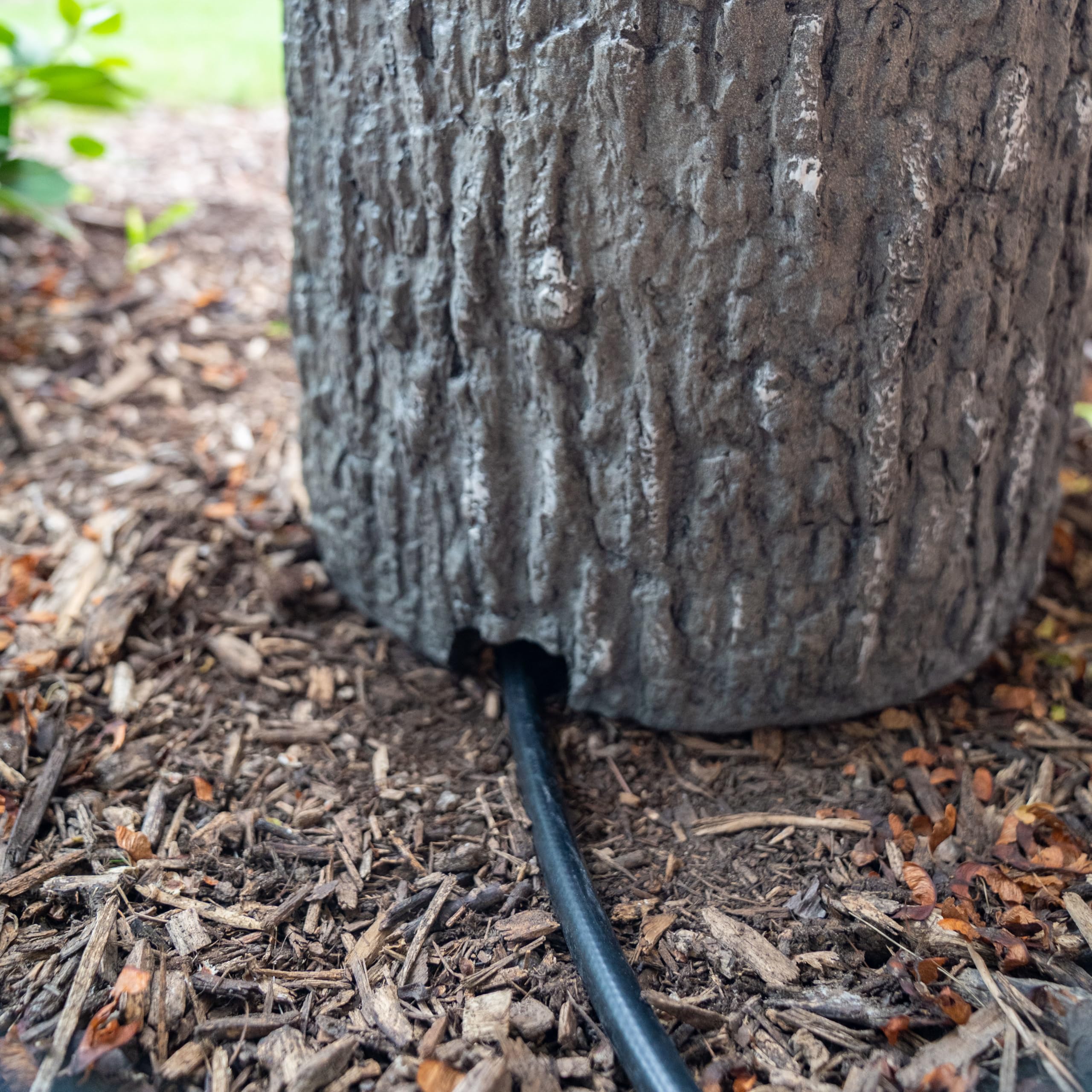 Aquascape Faux Wood Stump Propane Tank Cover - Natural Looking Decorative Gas Tank Cover for Outdoor Patio, Garden, and Backyard Landscaping | Model 78345