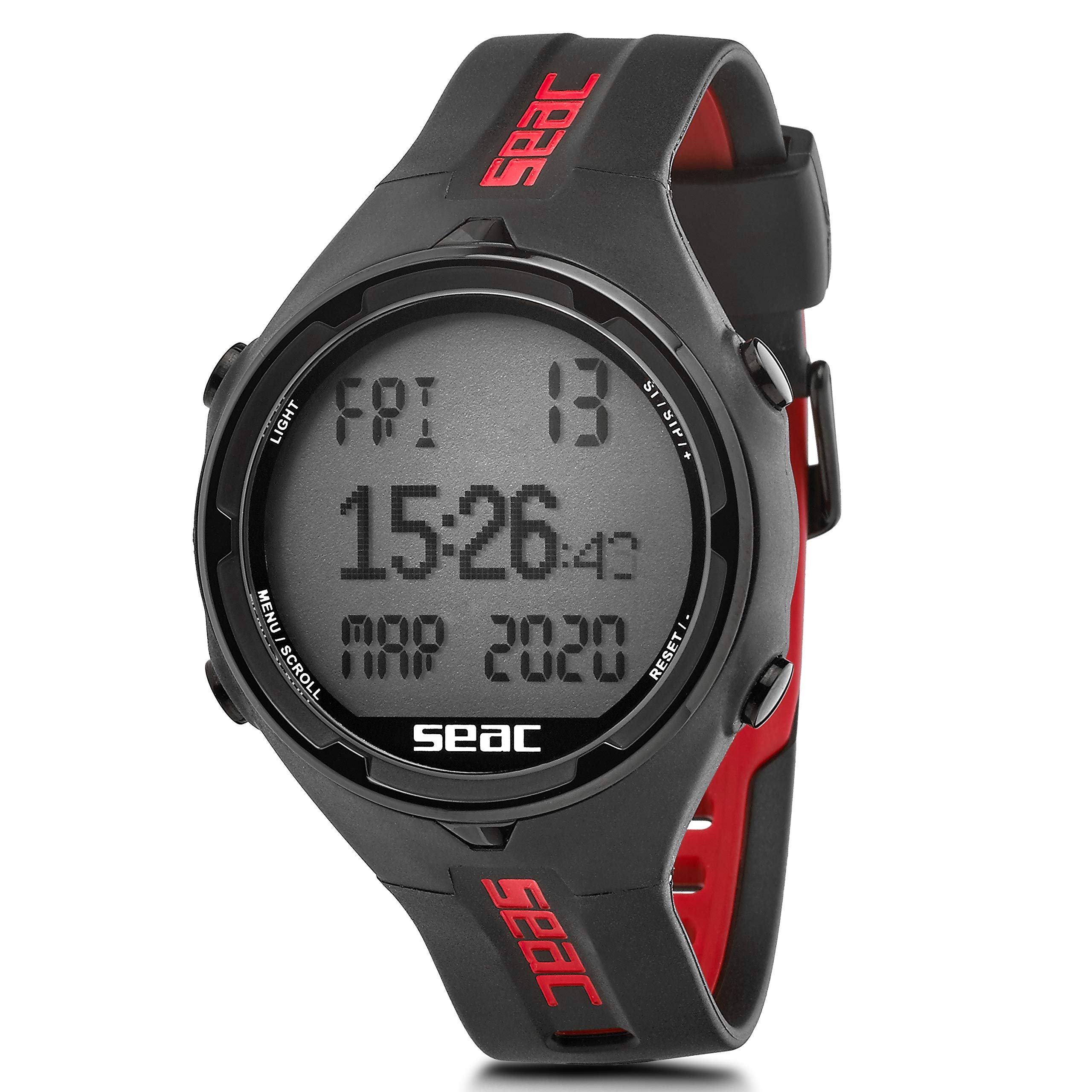 SEAC Action Italian Design High-Performance Dive Computer Wristwatch for Scuba Diving, Snorkeling & Water Sports - Professional Underwater Depth Gauge with Digital Display