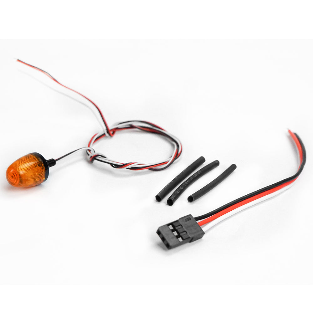 Universal Rotating Warning Light Spare Part for TAMIYA RC Tractor Truck & Radio Controlled Dumper Trailer - DIY Installation | Perfect for RC Construction Vehicles, Emergency Simulation & Off-Road Models