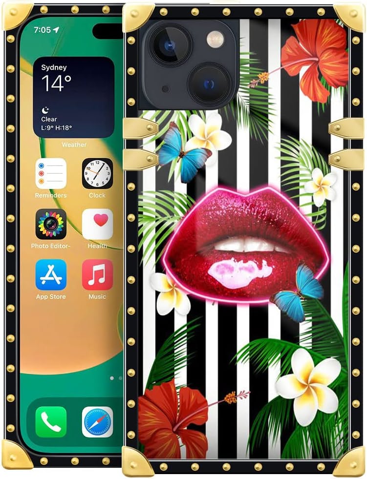 Premium Leopard Crown iPhone 14 Plus Case Cover - 6.7 Inch Shockproof Protective Phone Case for Women & Men | Perfect for Everyday Use, Travel & Outdoor Activities
