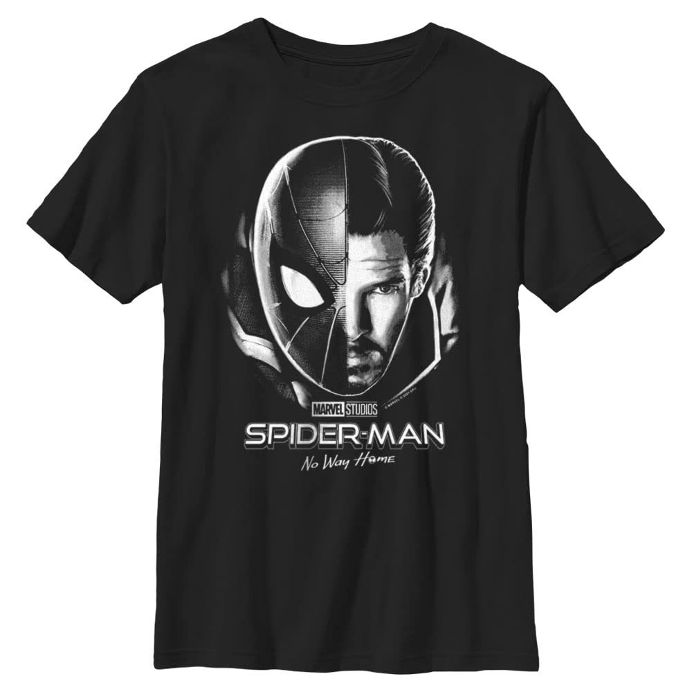 Marvel Spider-Man & Doctor Strange Logo T-Shirt for Boys - Cool Superhero Graphic Tee for Kids, Cosplay & Everyday Wear