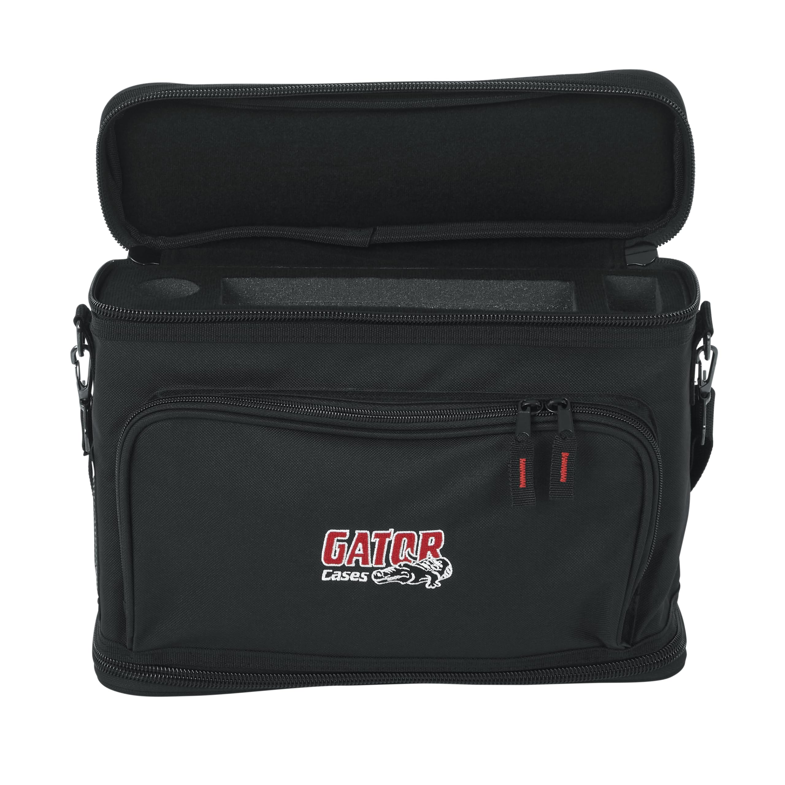 Gator Cases GM-1W Padded Nylon Carry Bag for Single Wireless Microphone System - Secure Storage for Receiver, Body Pack & Mic with Antenna - Perfect for Live Performances, Studio Sessions & Traveling Musicians