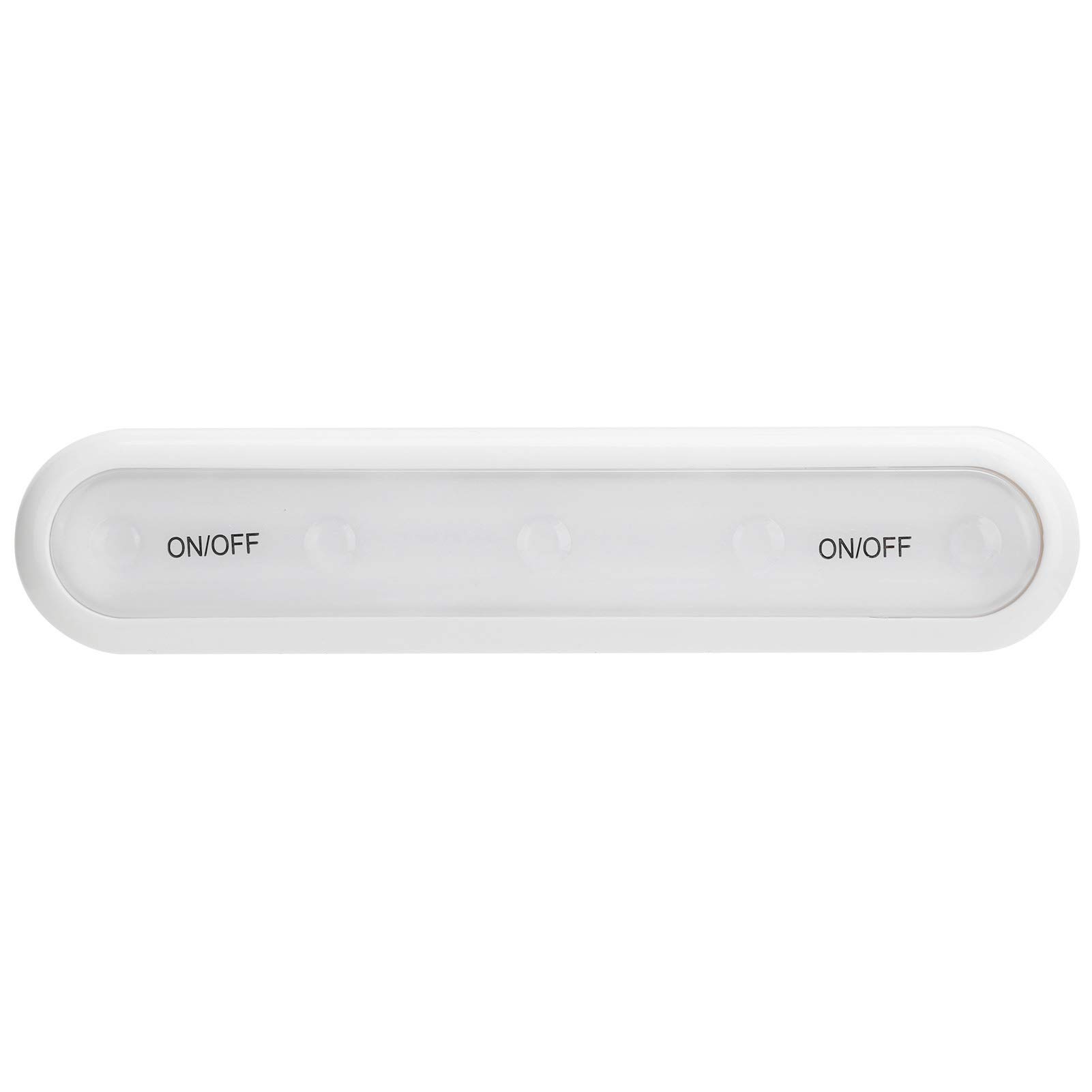 Weohoviy LED Closet Light with Hand Press Switch - 5 LED Battery Operated Night Lamp for Cabinet, Wardrobe, Drawer, Car, Dormitory | Perfect for Bedroom Storage, Closet Organization & Nighttime Navigation