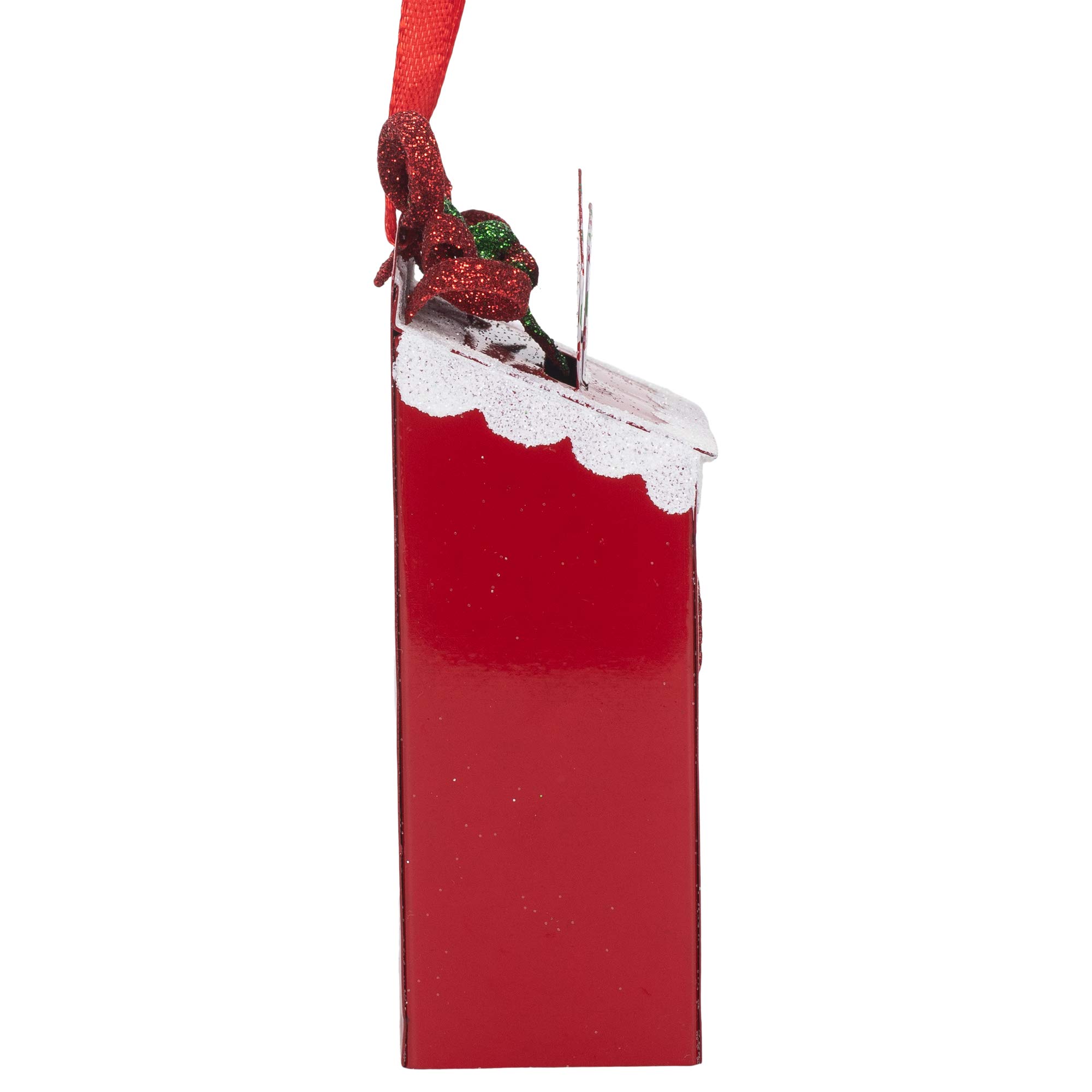 Kurt Adler D3862 4-Inch Metal & Plastic Letters to Santa Mailbox Ornament - Perfect for Christmas Tree Decor, Holiday Home Décor & Festive Gift Giving