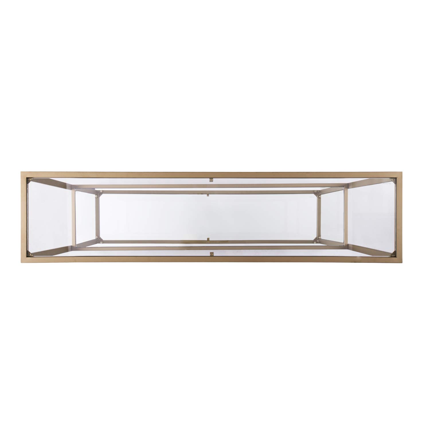 SEI FURNITURE Horten Glam Narrow Console Table - Gold Finish Entryway Table for Hallway, Living Room & Bedroom Decor