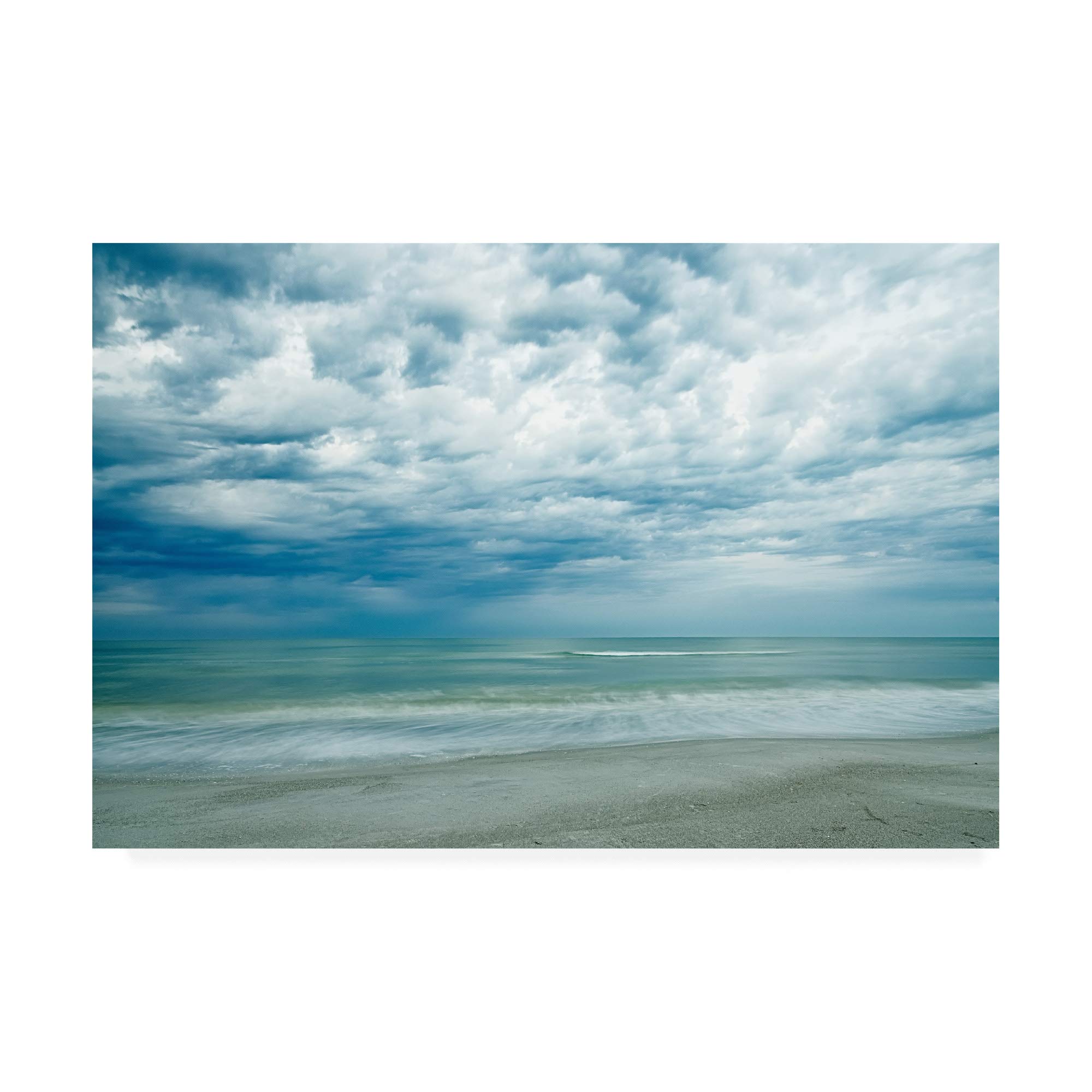 Morning at The Beach by Chuck Burdic - 30x47 Premium Canvas Wall Art Print for Home & Office Decor - Perfect for Living Room, Bedroom, or Beach House