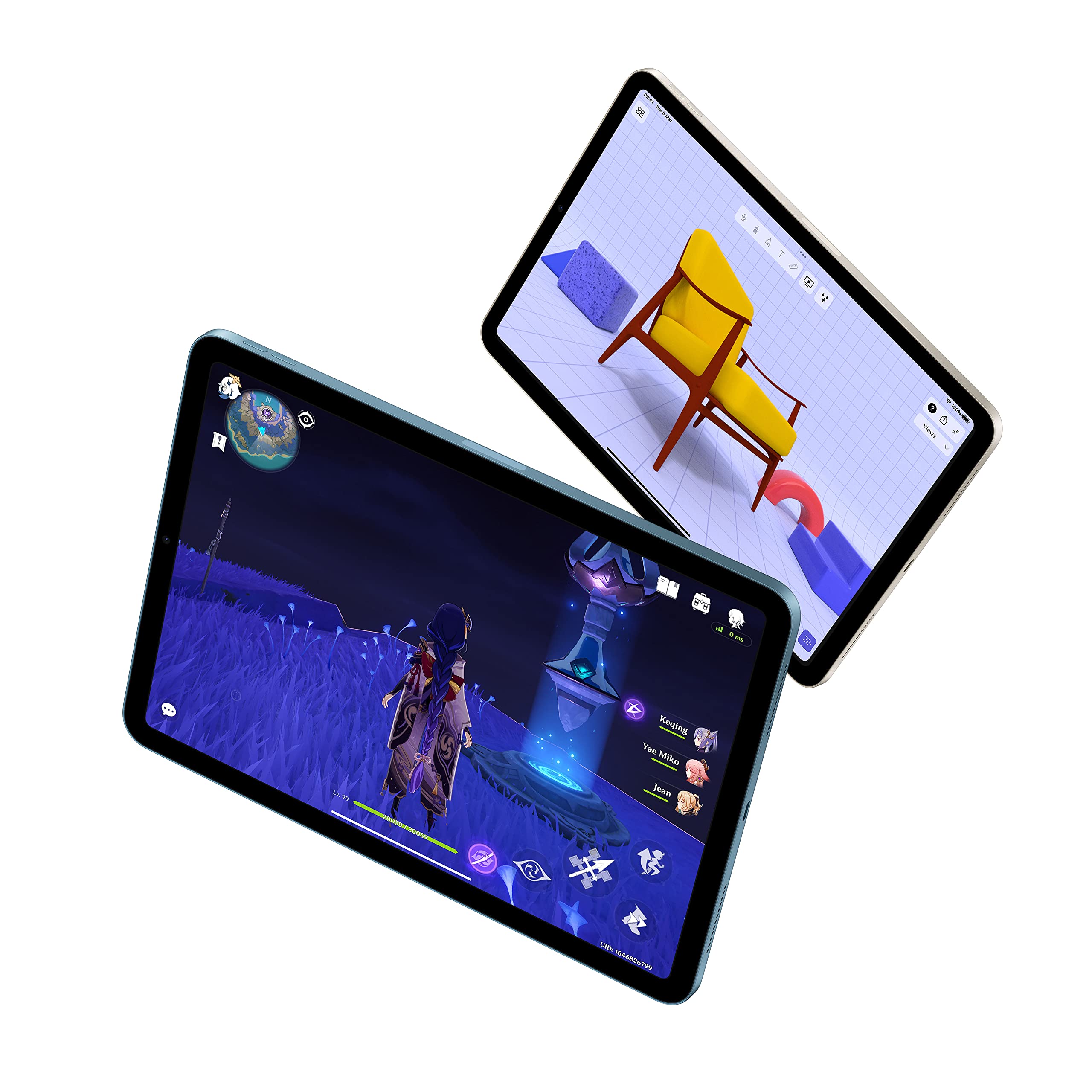 2022 Apple iPad Air 10.9-inch Wi-Fi 64GB Space Gray (Renewed) - Powerful Tablet for Work, Study & Entertainment | Slim Design, A14 Bionic Chip, Touch ID | Perfect for Remote Work, Online Classes & Streaming