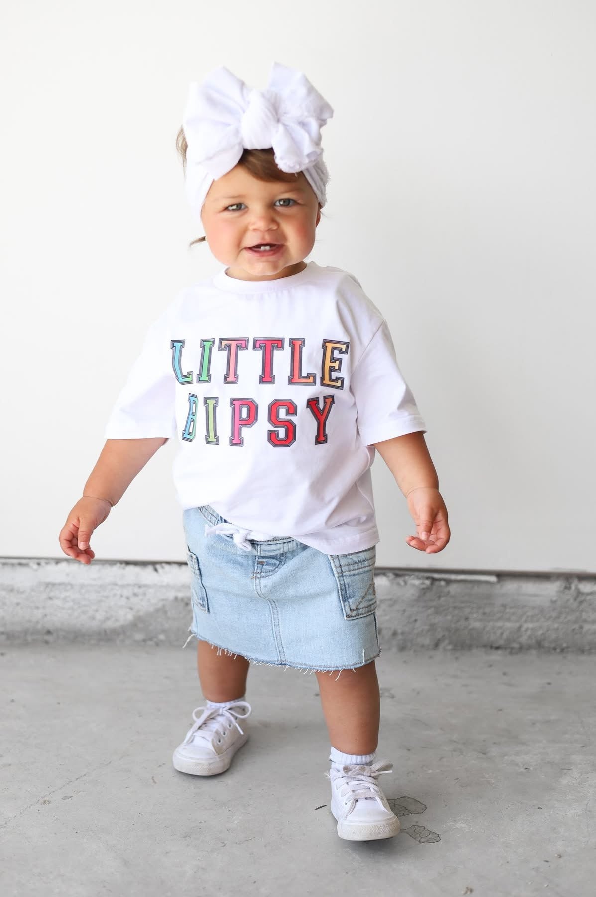 Ombre Little Bipsy Tee - Trendy White T-Shirt for Women | Casual Wear, Layering & Everyday Outfits