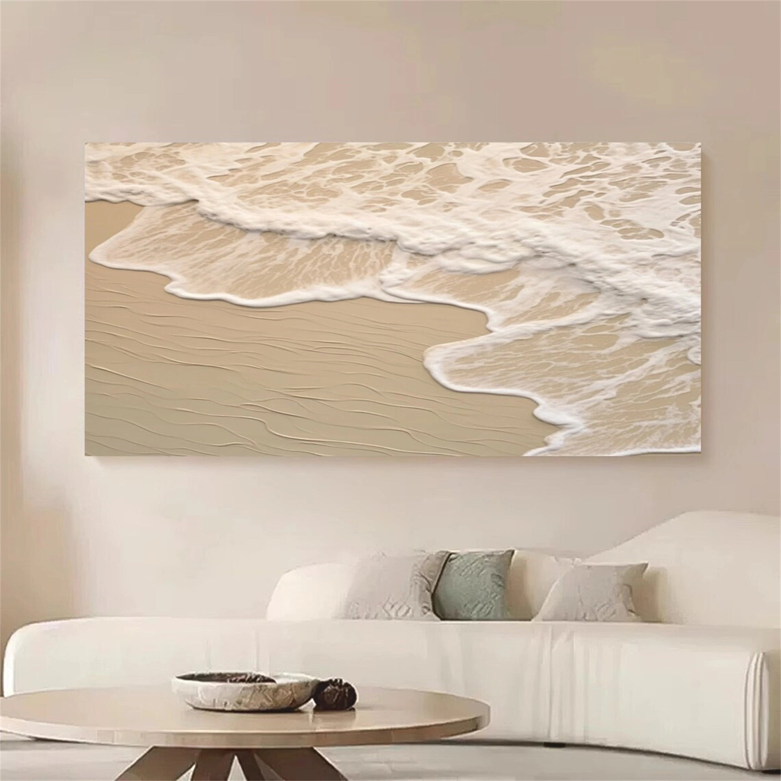 Ocean and Sky Painting #OS 076 - Handmade Seascape Wall Art for Home & Office Decor - Perfect for Living Room, Bedroom or Beach House