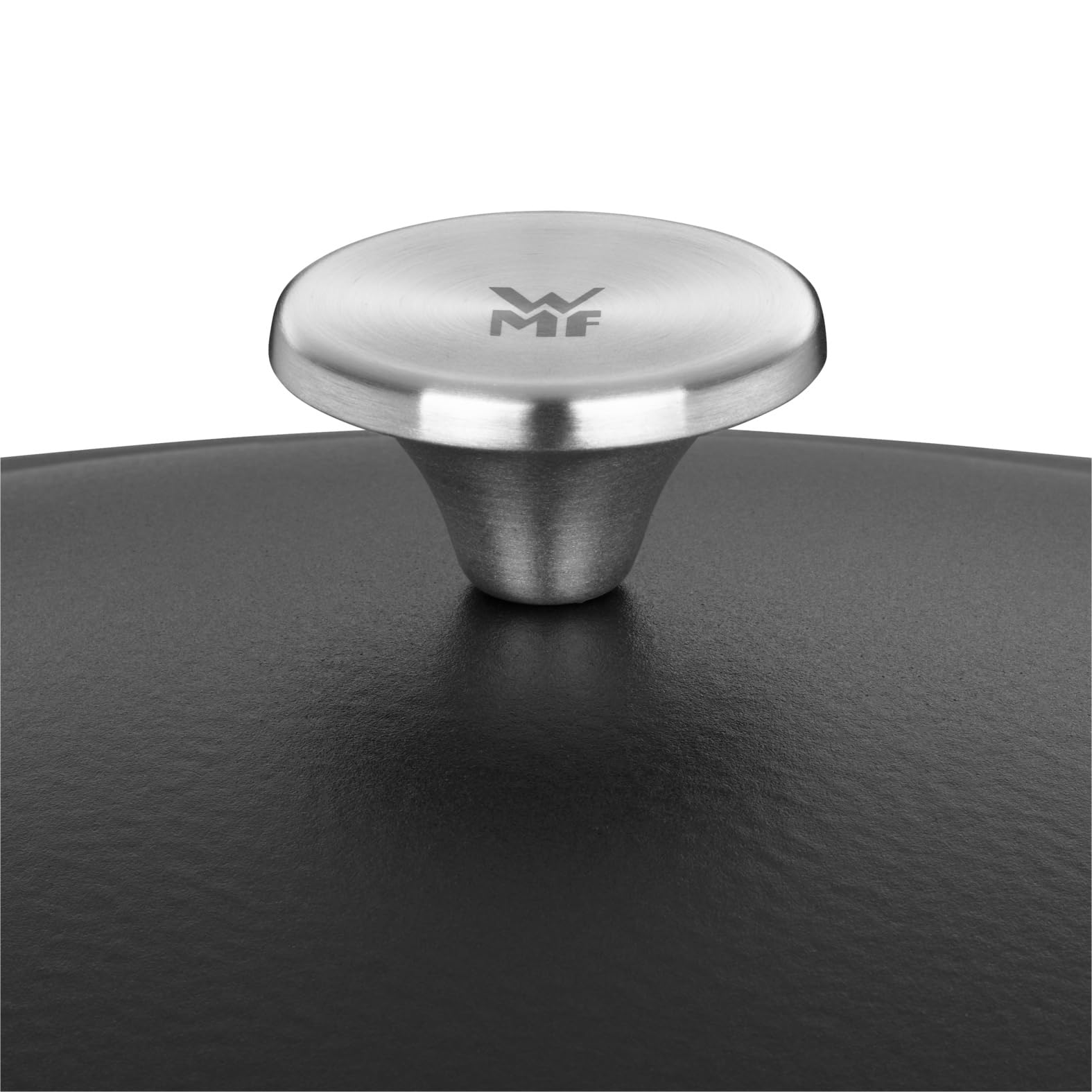 WMF Covered Roasting Pan - Premium Cast Iron Cookware, Black, 56 x 27.5 x 56 cm - Perfect for Oven Roasting, Baking, and Serving Dishes for Family Gatherings
