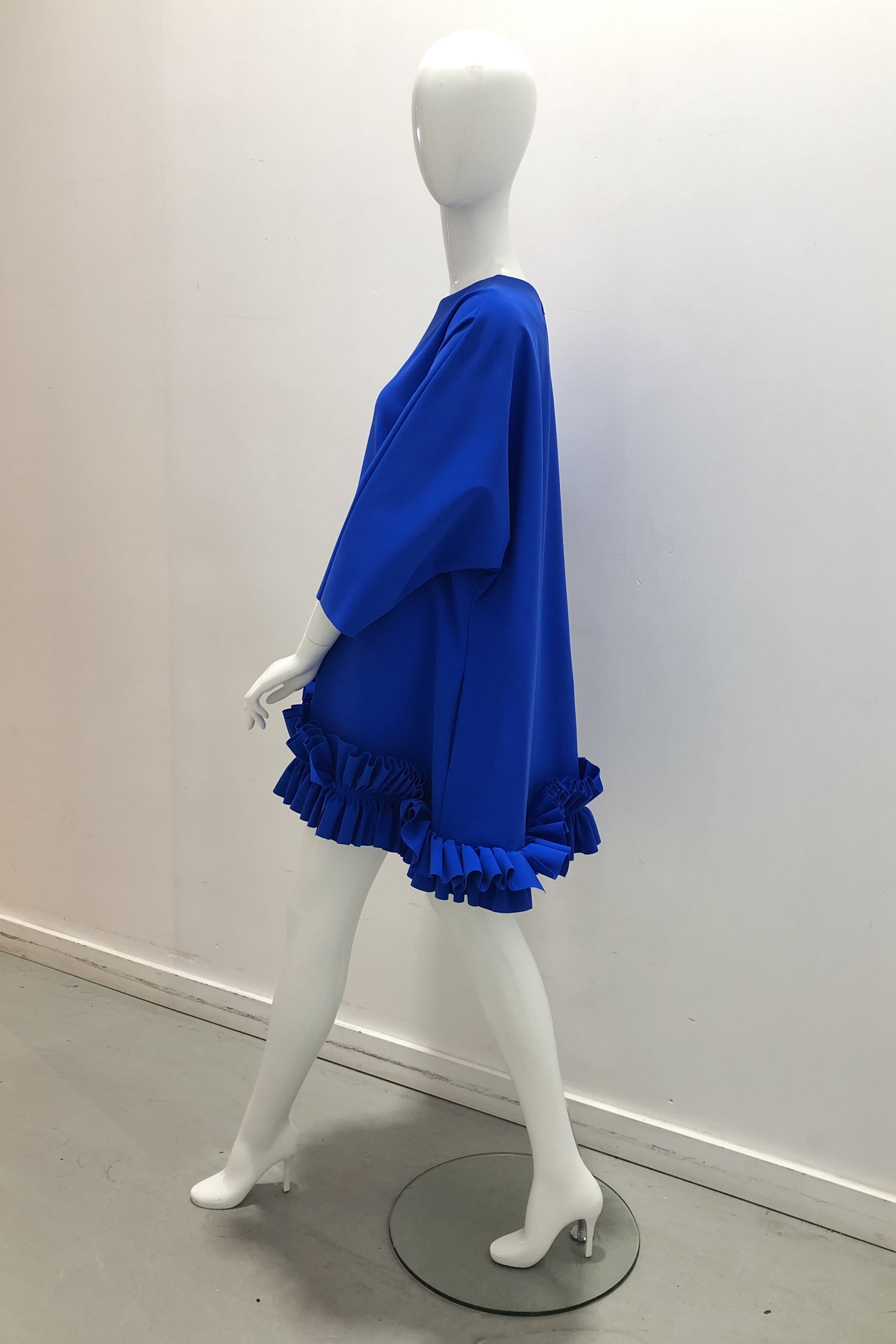 Greta Constantine Fougere Ruffle Trim Tunic Dress for Women | Elegant Flowy Blouse Top | Perfect for Office, Cocktail Parties & Date Nights