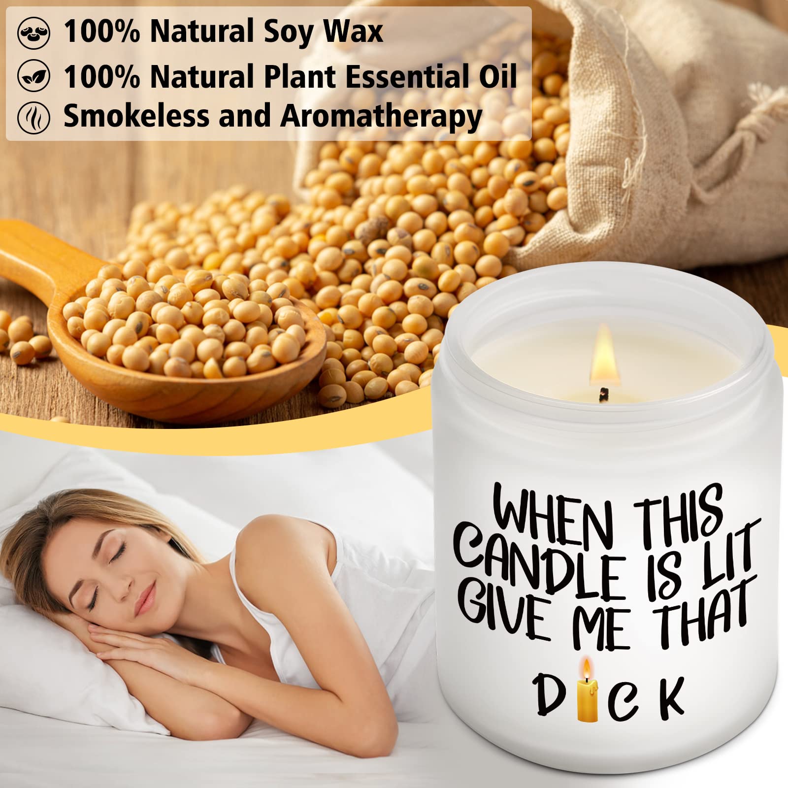 Lavender Scented Candle for Men - Romantic Valentine's Day Gift for Husband & Boyfriend | Anniversary, Birthday & Galentine's Day Present | Relaxing Aromatherapy for Home, Office & Spa Decor
