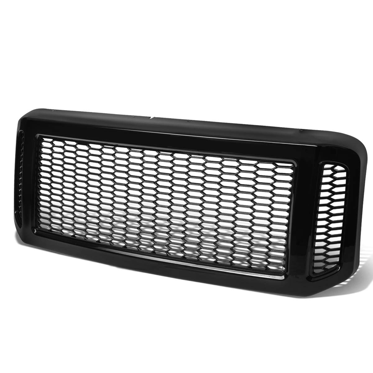 3D LED DRL Headlights & Grille Set for Ford F250-F550 05-07 - Black for Off-Road & Custom Builds